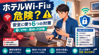 ホテルWi-Fiは危険？セキュリティリスクと安全対策、宿選びで確認したいポイント