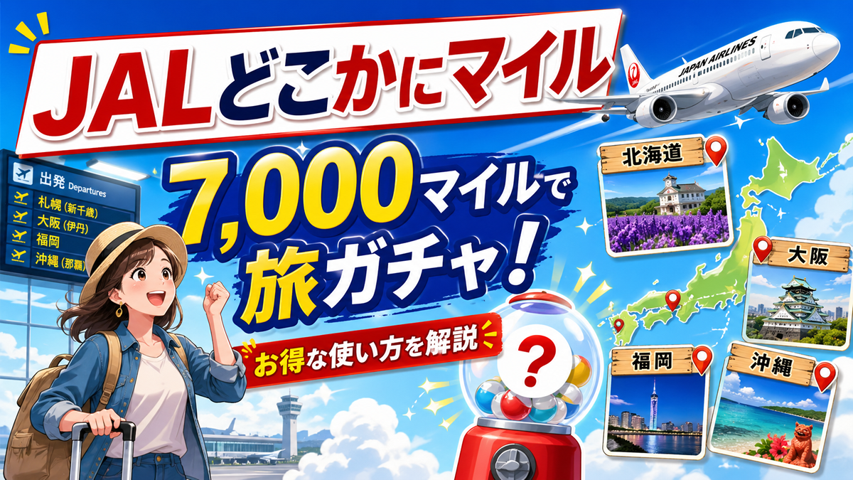 JALどこかにマイルの使い方と注意点