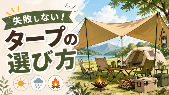 タープのおすすめと種類 ソロ・ファミリー向けの選び方から張り方・風速別の安全基準まで徹底解説