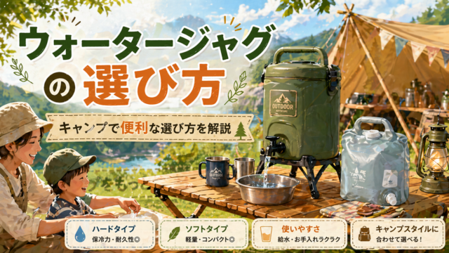 キャンプ用ウォータージャグのおすすめ16選！ハードとソフトの違い・選び方から正しい洗い方まで徹底解説