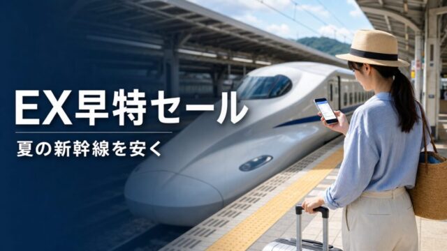 EX早特期間限定セール2026年夏の新幹線節約術