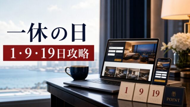 一休の日 1・9・19日攻略 ポイント即時利用で高級ホテルをお得に予約