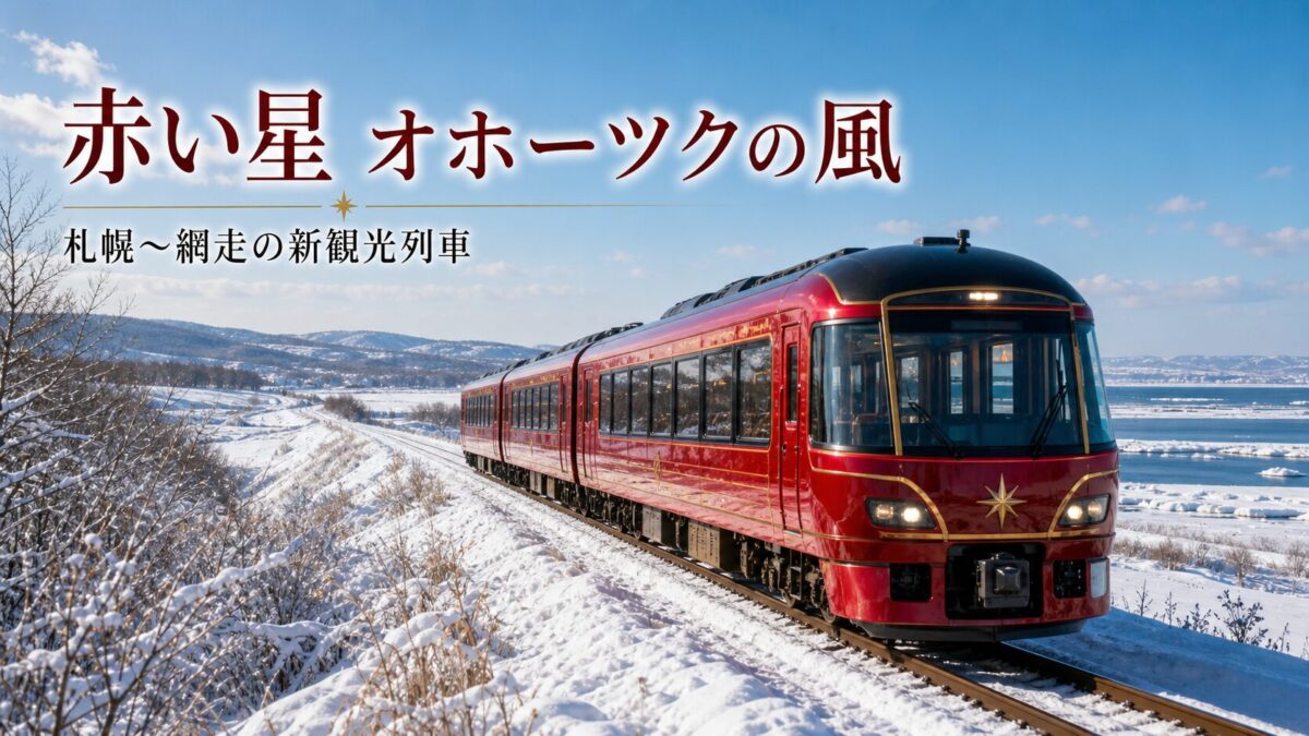 赤い星 オホーツクの風 札幌から網走へ向かうJR北海道の新観光列車