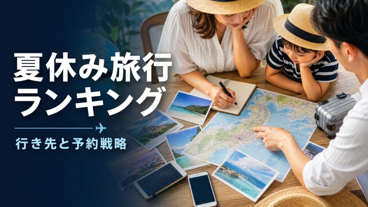 JTB夏休み人気方面ランキング2026から行き先と予約戦略を考える