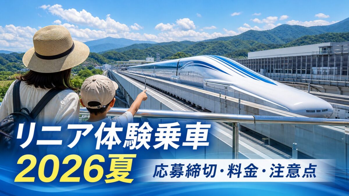 超電導リニア体験乗車と超電導リニアラボ2026年夏の応募方法