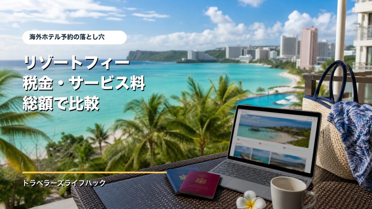 海外ホテルのリゾートフィー 税金 サービス料を確認する旅行者