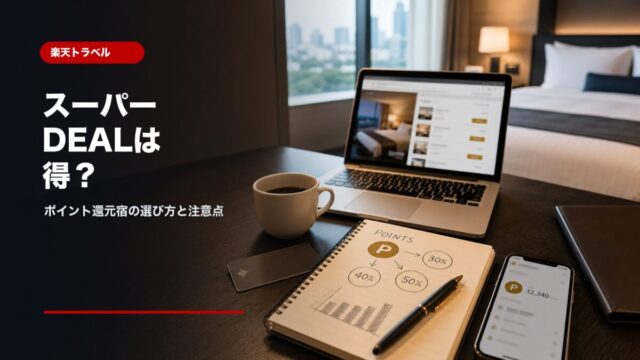 楽天トラベルスーパーDEALのポイント還元宿の選び方と注意点