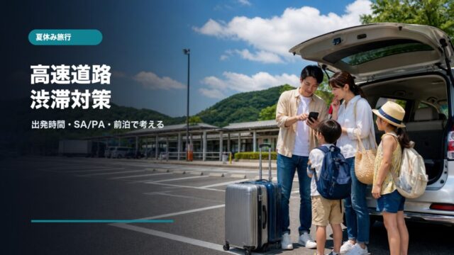夏休みの高速道路渋滞を避ける旅行計画