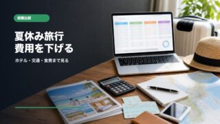 夏休み旅行費用を総額で比較する計画