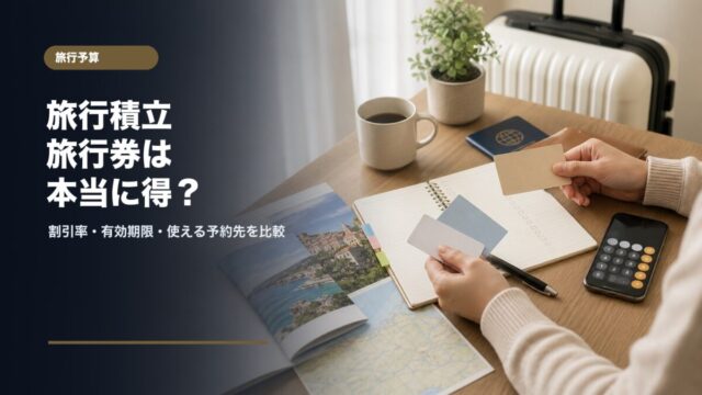 旅行積立と旅行券は本当に得か割引率有効期限使える予約先の注意点