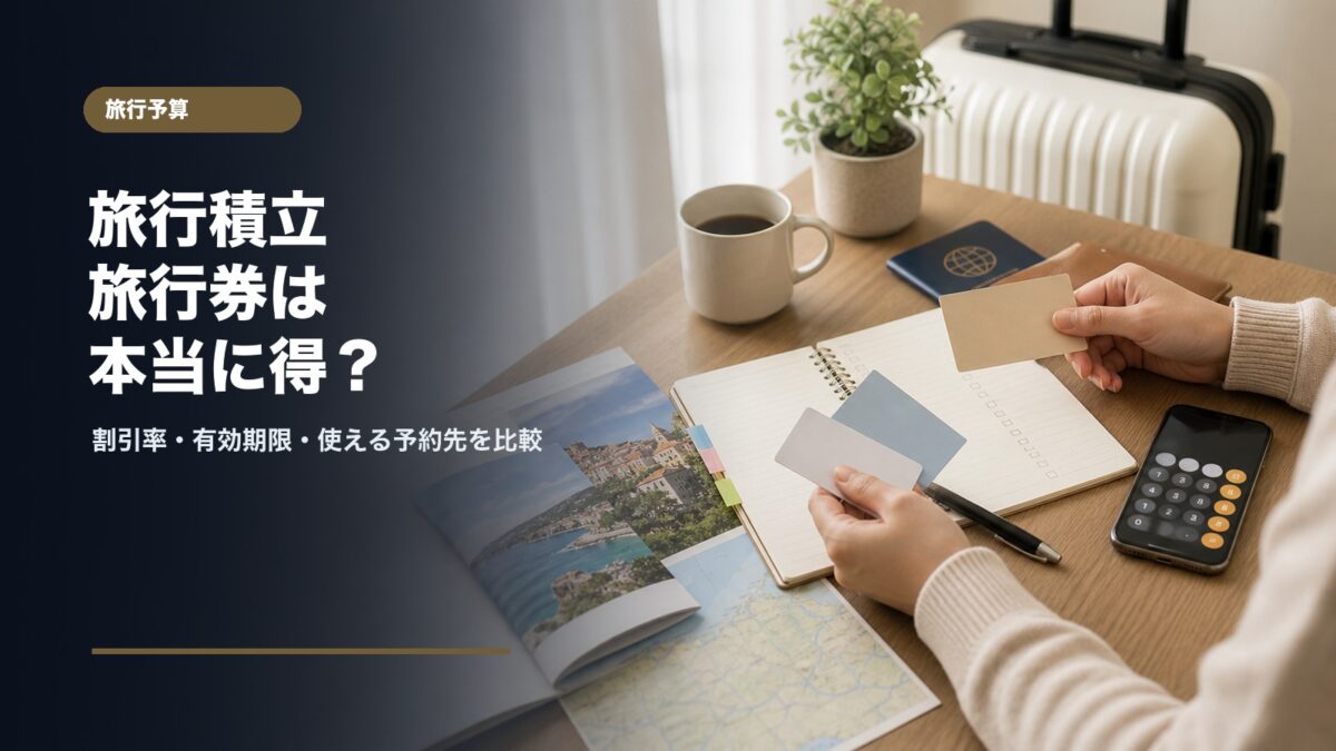 旅行積立と旅行券は本当に得か割引率有効期限使える予約先の注意点