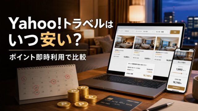 Yahoo!トラベルはいつ安い PayPayポイント即時利用 一休との違い