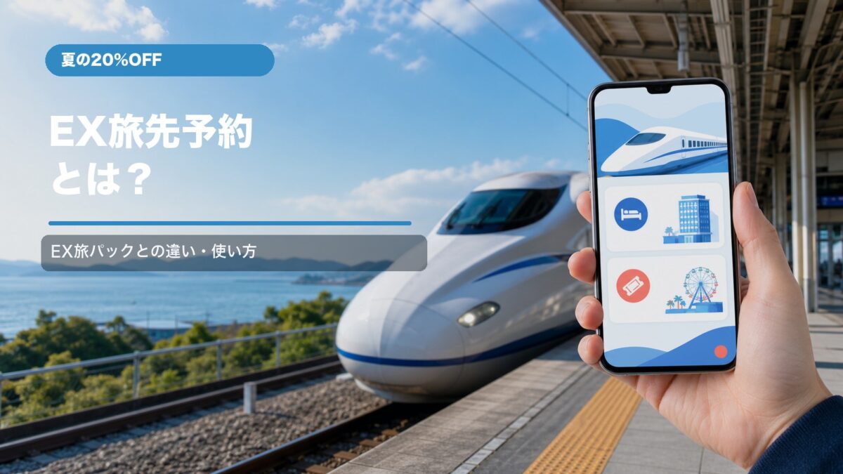 EX旅先予約夏の大セールとEX旅パックの違い