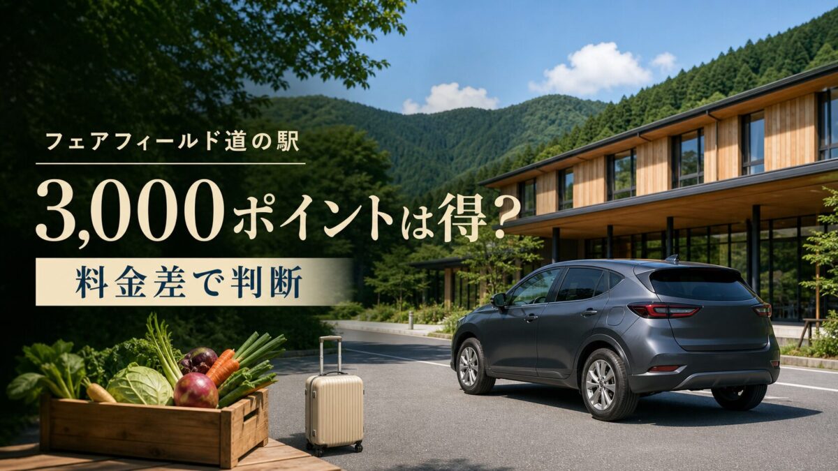 フェアフィールド道の駅キャンペーン｜3,000ポイントは本当に得