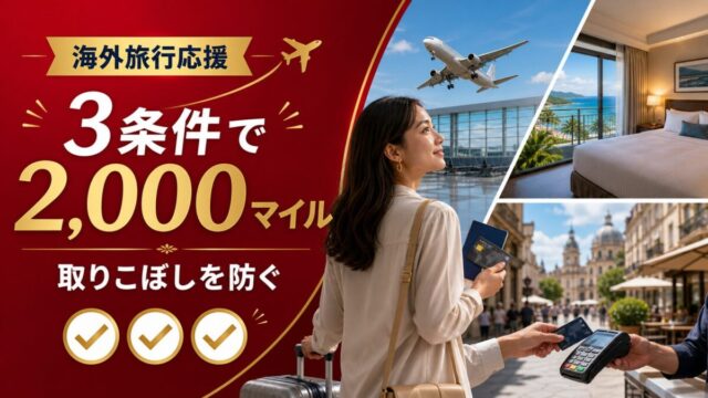 JAL Visaカードで航空券・海外ホテル・現地決済の3条件を達成する旅行者