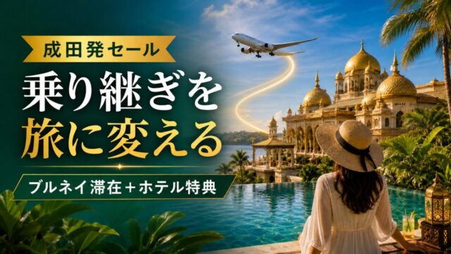 ロイヤルブルネイ航空の成田発セールとブルネイ高級リゾート滞在を組み合わせる旅行者