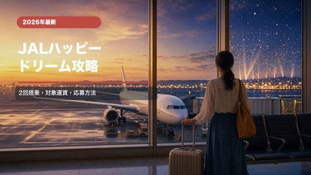 JALハッピードリームキャンペーン2026の対象運賃と応募方法