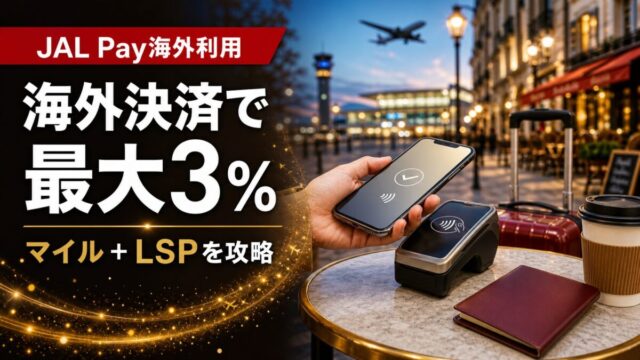 JAL Pay海外利用最大3％とLSPの貯め方