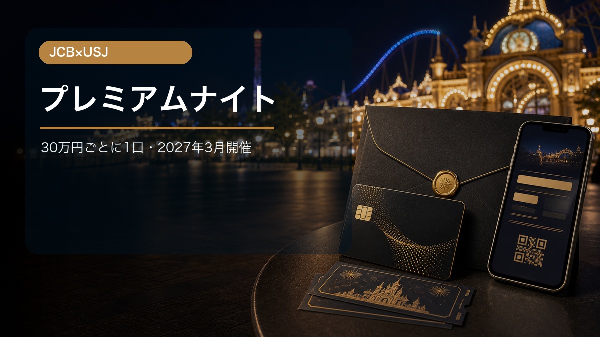 JCBプレミアムナイトUSJの応募条件と注意点