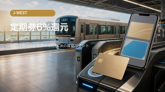 J-WESTカードとモバイルICOCA定期券キャンペーンの解説