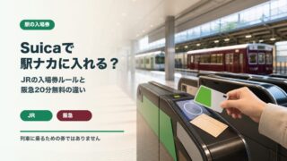 駅の入場券とSuicaでの駅構内入場ルール JR東日本と阪急電鉄の違い