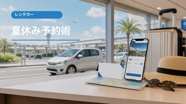 夏休みレンタカー予約とじゃらんレンタカークーポンの比較