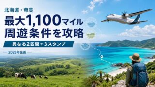 JALアドベンチャー周遊スタンプラリーで北海道と奄美を巡り最大1100マイル
