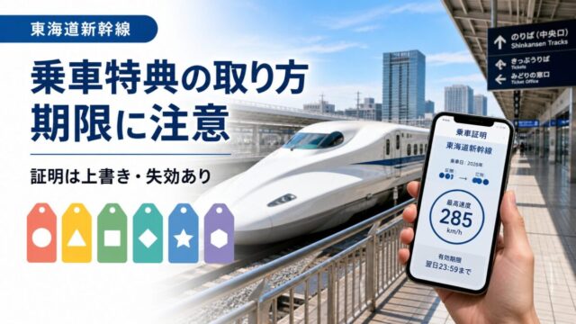 JR東海とはぴだんぶい2026新幹線乗車特典の取り方と期限