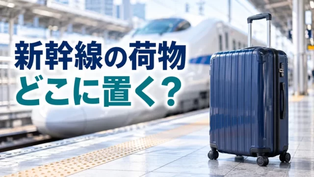 新幹線のスーツケースはどこに置く？特大荷物の予約と満席時の対策