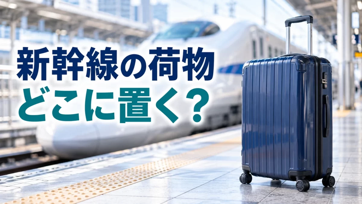 新幹線のスーツケースはどこに置く?特大荷物の予約と満席時の対策