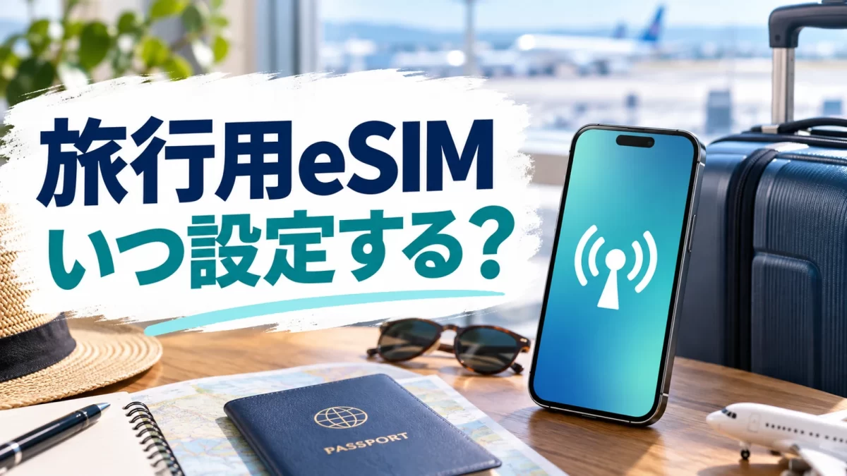 海外旅行のeSIMはいつ設定する?購入・インストール・利用開始の違い