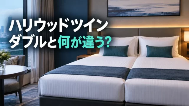 ハリウッドツインとは？ダブルとの違い・添い寝条件とお得な選び方