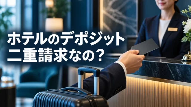ホテルのデポジットは二重請求？仮押さえ・返金とカード枠の備え方