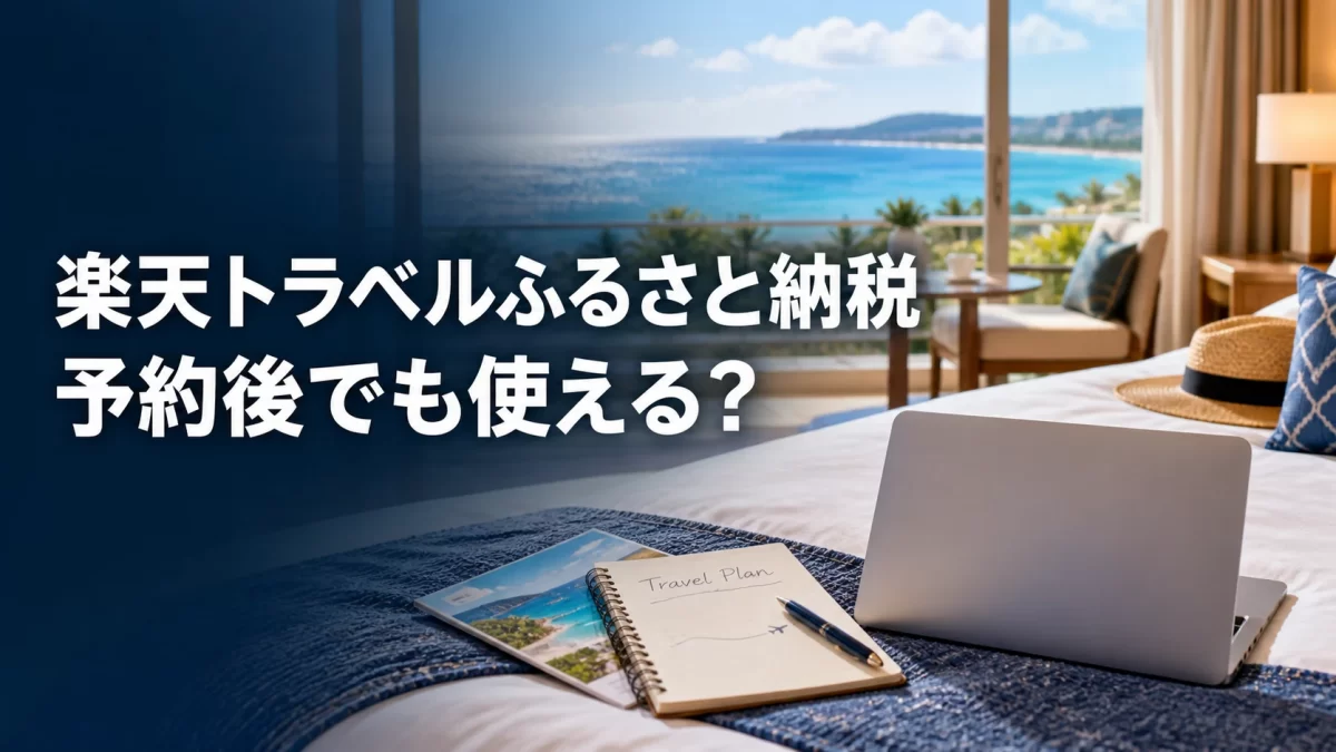 楽天トラベルふるさと納税の使い方|あとから適用・併用・使えない理由